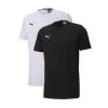 Puma TEAMGOAL 23 CASUALS TEE Doppelpack Größe S Farbe Schwarz/weiß