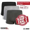 JAKO Boxershort Premium 2er Pack Sonderangebot Größe S Farbe Grau Melange -Sportbekleidung 49716 JAKO Boxershort Premium 2er Pack Sonderangebot Boxershort Jako neu 10221905