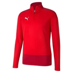 TEAMGOAL 23 TRAINING 1/4 ZIP TOP Größe M Farbe Puma Red-Chili Pepper