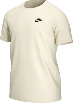 Nike Sportswear Club T-Shirt Herren Größe S Farbe Coconut Milk/black