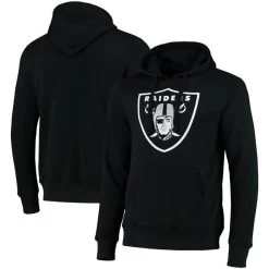 Fanatics Las Vegas Raiders Mid Essentials Crest Graphic Hoodie Größe S Farbe Schwarz
