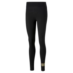 PUMA ESS+ Metallic Leggings Größe XS Farbe Schwarz/Gold