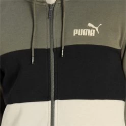 PUMA ESS+ Colorblock FZ Hoodie FL Größe S Farbe Grape Leaf 8 PUMA ESS+ Colorblock FZ Hoodie FL Größe S Farbe Grape Leaf -Sportbekleidung 53769 PUMA ESS Colorblock FZ Hoodie FL puma pum 587918 44 detailview01 10223704