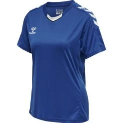 Hummel HMLCORE XK POLY JERSEY S/S WOMAN Größe XL Farbe Royal/weiß