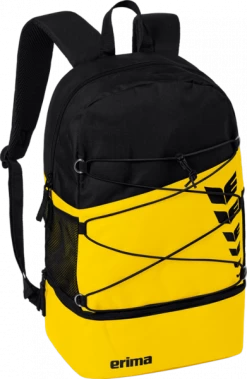 Erima Six Wings Multi-funktionaler Rucksack Farbe Schwarz/gelb