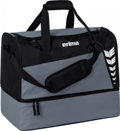 Erima Six Wings Sporttasche Mit Bodenfach Größe S Farbe Grau/Schwarz