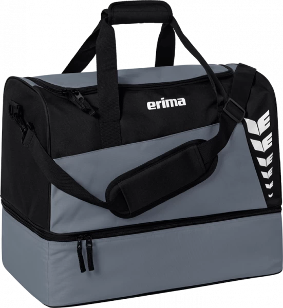 Erima Six Wings Sporttasche Mit Bodenfach Größe S Farbe Grau/Schwarz 3 Erima Six Wings Sporttasche Mit Bodenfach Größe S Farbe Grau/Schwarz