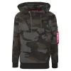 Alpha Industries Back Print Hoody Black Camo 178318C/125 1 Alpha Industries Back Print Hoody Black Camo 178318C/125 -Sportbekleidung Alpha Industries Back Print Hoody Pullover rot weiss 178318 328 12995 3