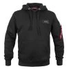 Alpha Industries Back Print Hoody Pullover Schwarz Camo Print -Sportbekleidung Alpha Industries Back Print Hoody Pullover schwarz camo Print 13123