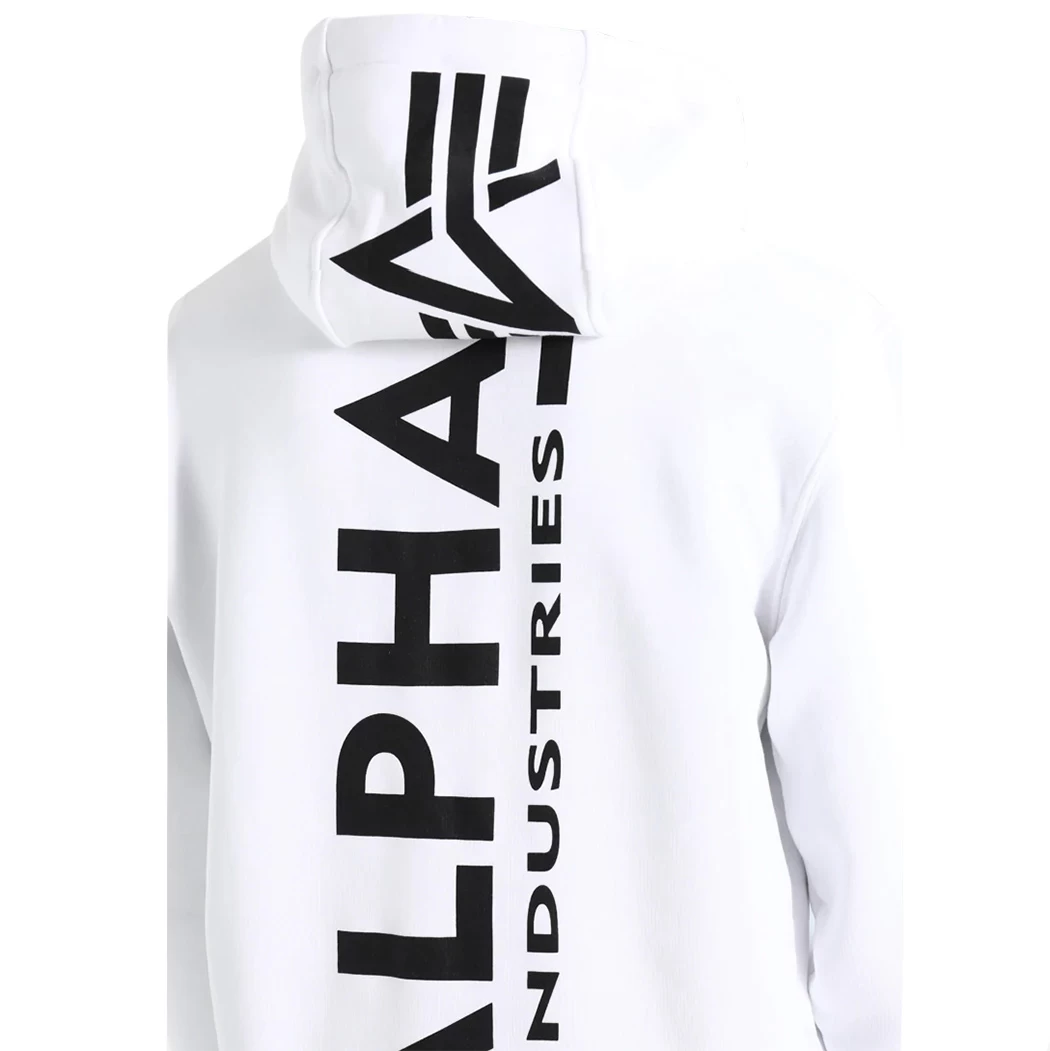 Alpha Industries Back Print Hoody Pullover Weiß Schwarz 178318 09 4 Alpha Industries Back Print Hoody Pullover Weiß Schwarz 178318 09 – Bild 2