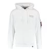 Alpha Industries Back Print Hoody Pullover Weiß Schwarz 178318 09