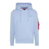 Alpha Industries Back Print Hoody Light Blue 178318 513 -Sportbekleidung Alpha Industries Back Print Hoody light blue 178318 513 13482
