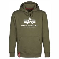 Alpha Industries Basic Hoody Herren Pullover Dark Olive 178312/142