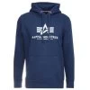 Alpha Industries Basic Hoody Herren Pullover New Navy 178312 435 -Sportbekleidung Alpha Industries Basic Hoody Herren Pullover new navy 178312 435 11589