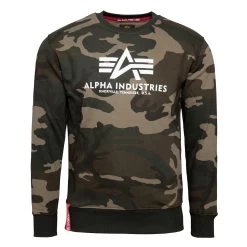 Alpha Industries Herren Basic Sweater Wdl Camo 178302C/408