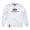 Alpha Industries Basic Sweater Pulli Weiß 178302 09 -Sportbekleidung Alpha Industries Basic Sweater Pulli weiss 178302 0