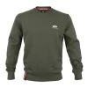 Alpha Industries Basic Sweater Small Logo Olive 188307 142 -Sportbekleidung Alpha Industries Basic Sweater Small Logo schwarz 188307 03 13358 1