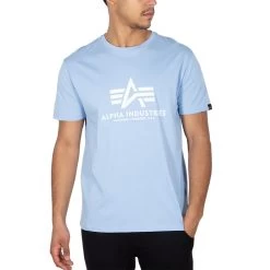 Alpha Industries Basic T-Shirt Light Blue 100501 513