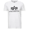 Alpha Industries Basic T-Shirt Weiß Schwarz 100501 09 -Sportbekleidung Alpha Industries Basic T Shirt weiss schwarz 100501 09 13195