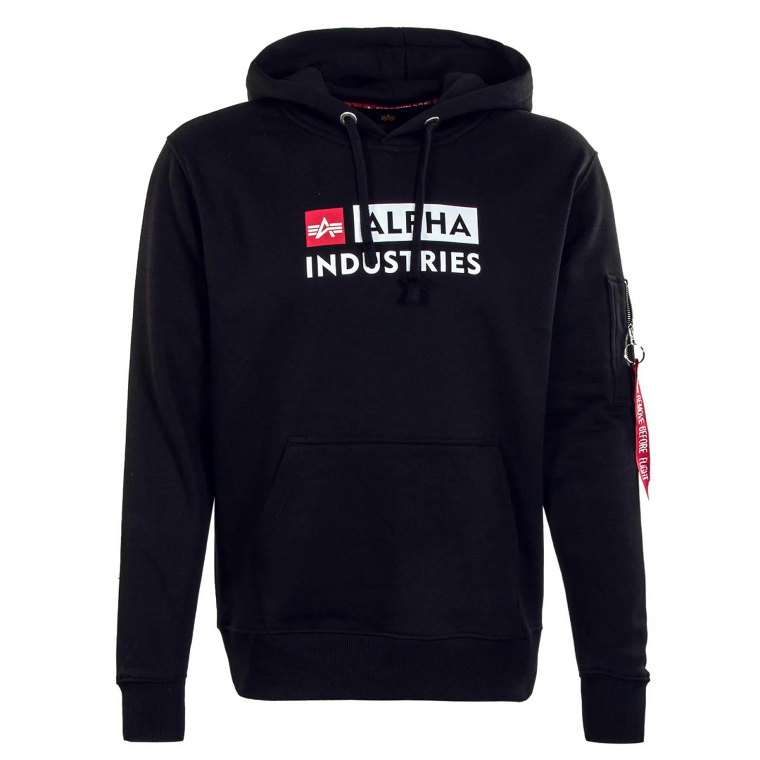Alpha Industries Block Logo Hoody Herren Schwarz 118338/03 3 Alpha Industries Block Logo Hoody Herren Schwarz 118338/03