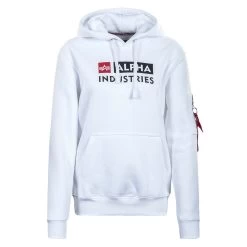 Alpha Industries Block Logo Hoody Herren Weiß 118338/09