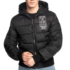 Alpha Industries Hooded Puffer FD Rev. Herrenjacke Schwarz 198117/515