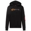 Alpha Industries Label Hoody Herren Schwarz 118331 03 -Sportbekleidung Alpha Industries Label Hoody Herren schwarz 118331 03 14117