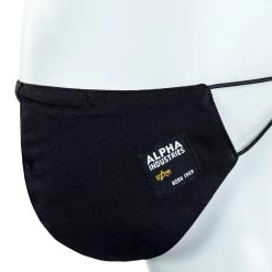 Alpha Industries Label Ripstop Face Mask 128942/03 Black -Sportbekleidung Alpha Industries Label Ripstop Face Mask 128942 03 black 13263 2