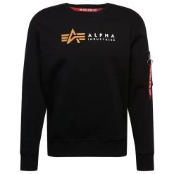 Alpha Industries Label Sweater Herren Schwarz 118312 03