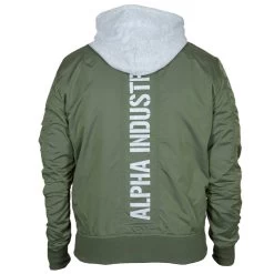 Alpha Industries MA-1 TT Hood Back Print Reflective Bomberjacke Green 106103/01 9 Alpha Industries MA-1 TT Hood Back Print Reflective Bomberjacke Green 106103/01 -Sportbekleidung Alpha Industries MA 1 TT Hood Back Print Reflective Bomberjacke sage green 106103 01 14348 2