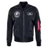 Alpha Industries MA-1 TT Glow In The Dark Schwarz 116102 03 2 Alpha Industries MA-1 TT Glow In The Dark Schwarz 116102 03 -Sportbekleidung Alpha Industries MA 1 TT Hood Custom Bomberjacke black 126117 03 13361 1
