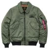 Alpha Industries Men's CWU VF BL Jacke Olive -Sportbekleidung Alpha Industries Men s CWU VF BL Jacke olive 9639