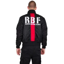 Alpha Industries RBF Herren Jacket Schwarz 198123/03 11 Alpha Industries RBF Herren Jacket Schwarz 198123/03 -Sportbekleidung Alpha Industries RBF Herren Jacket schwarz 198123 03 12046 2