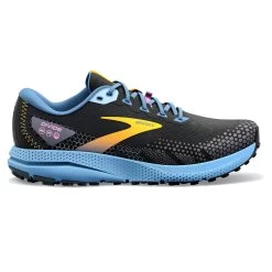 Brooks Divide 3 Damen Trail-Running Schwarz Blau Gelb