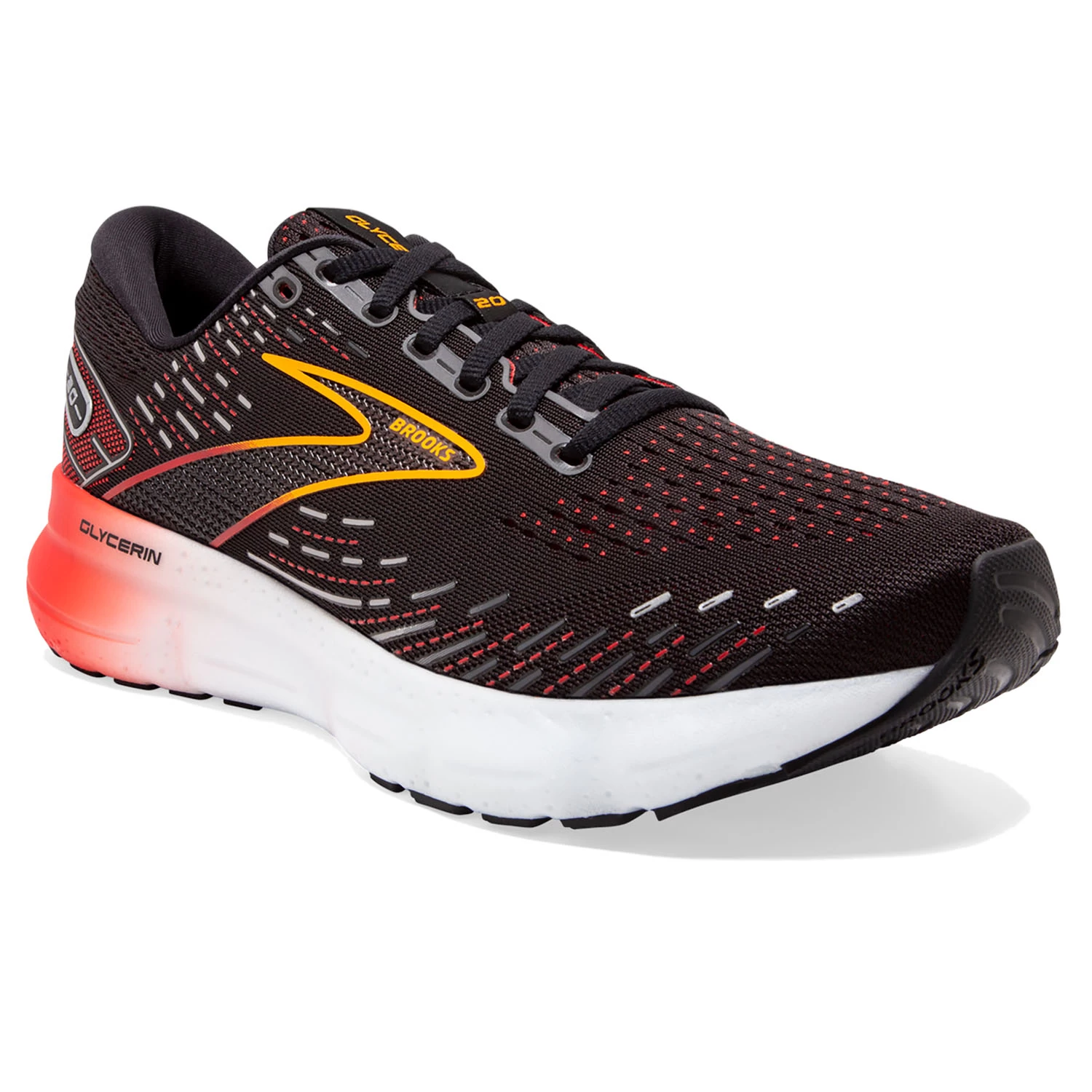 Brooks Glycerin 20 Herren Running Schwarz Rot 110382 1D 090 4 Brooks Glycerin 20 Herren Running Schwarz Rot 110382 1D 090 – Bild 2