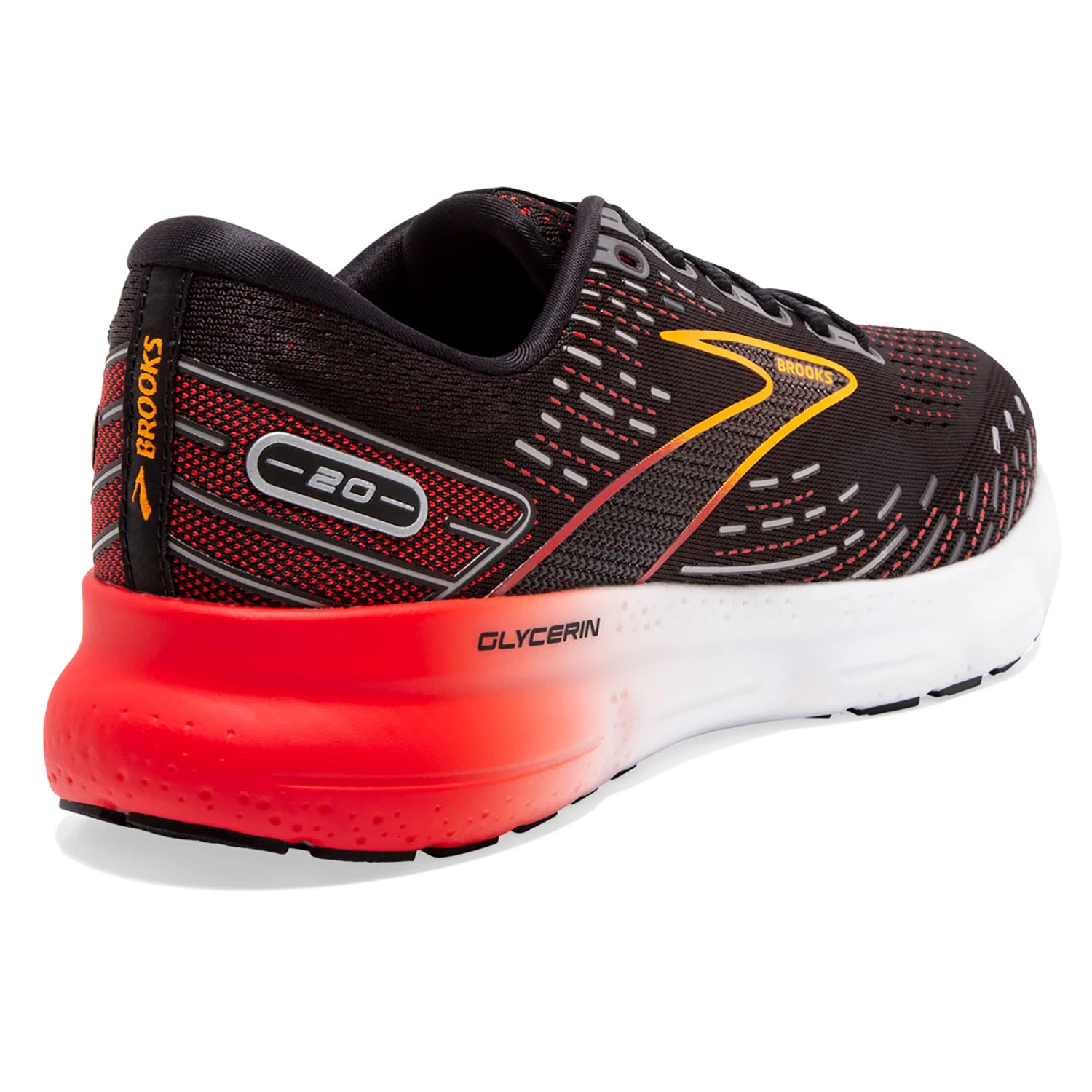 Brooks Glycerin 20 Herren Running Schwarz Rot 110382 1D 090 7 Brooks Glycerin 20 Herren Running Schwarz Rot 110382 1D 090 – Bild 5