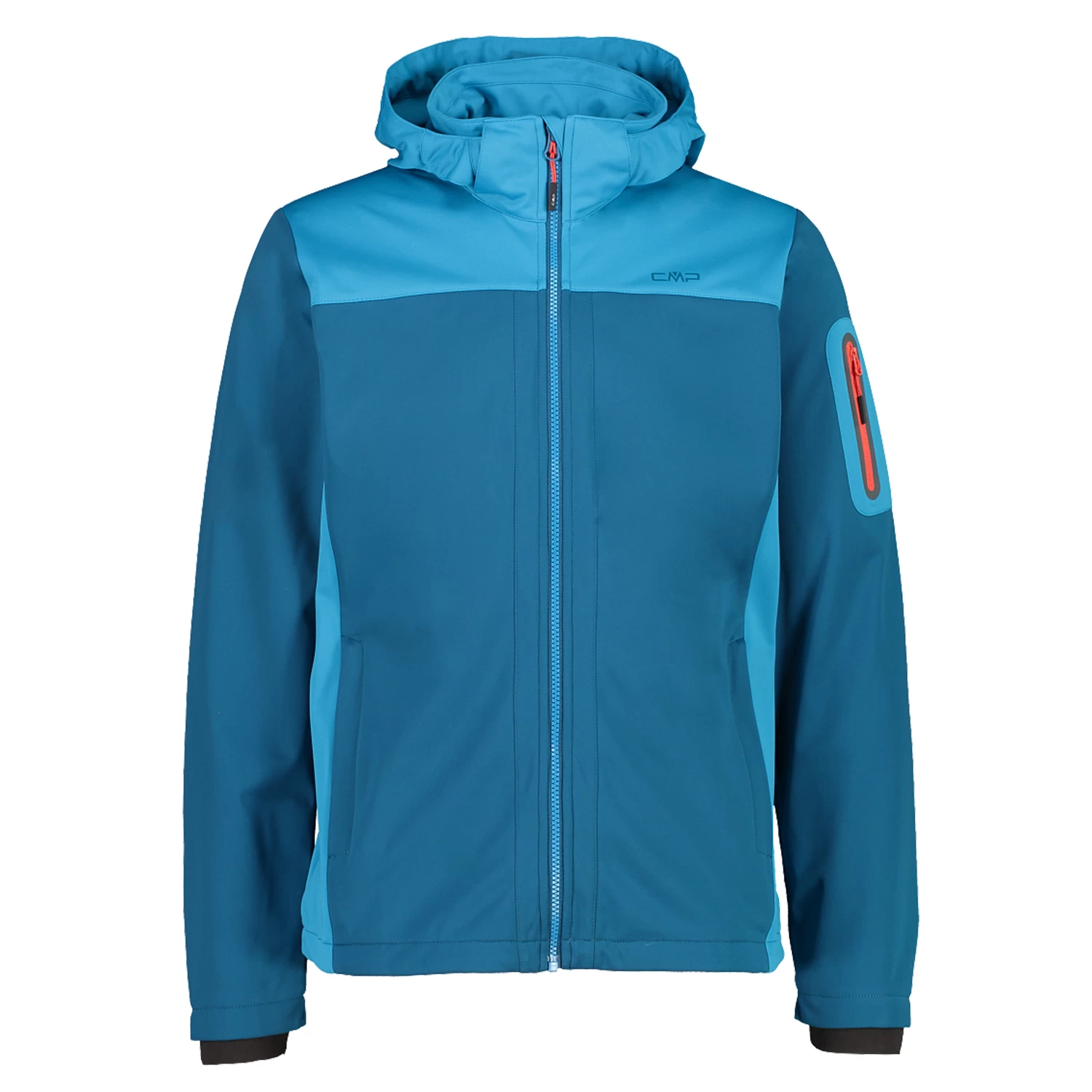 Campagnolo® Campagnolo Man Jacket Zip Hood Herren Softshell Blau 39A5027 02ML 3 Campagnolo® Campagnolo Man Jacket Zip Hood Herren Softshell Blau 39A5027 02ML