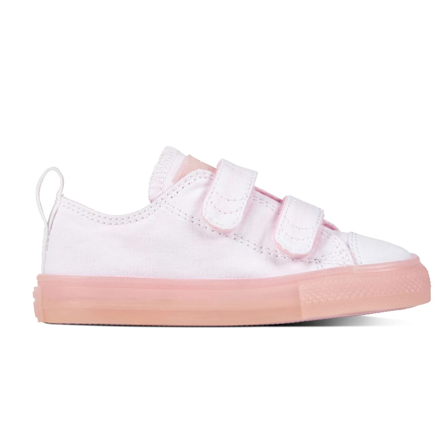 Converse All Star 2V OX Chucks Kinder Klettschuh Weiß Pink 760750C 3 Converse All Star 2V OX Chucks Kinder Klettschuh Weiß Pink 760750C