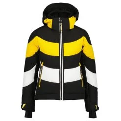 Luhta Damen Skijacke Hallela Schwarz Gelb Weiß  