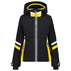 Luhta Damen Skijacke Hanhimaa Schwarz Gelb Weiß  