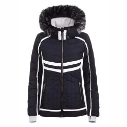 Luhta Ellis Damen Skijacke Blau Weiß Schwarz 6 36400 374L7 391