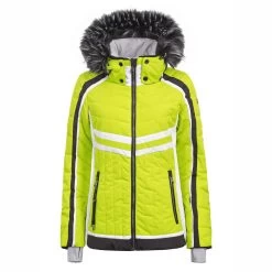 Luhta Ellis Damen Skijacke Gelb Weiß Schwarz 6 36400 374L7 430