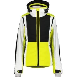 Luhta Emkarby Damen Skijacke Gelb Schwarz Weiß 6 36408 535L 430
