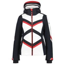 Luhta Hinginmaa Damen Skijacke Schwarz Weiß rot 2 32403 377 L 391