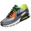 Nike Air Max 90 (GS) Sneaker Grau Orange Neon Gelb -Sportbekleidung Nike Air Max 90 GS Sneaker grau orange neo