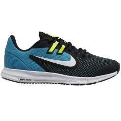 Nike Downshifter 9 GS Running Schwarz Blau Neon AR4135 014