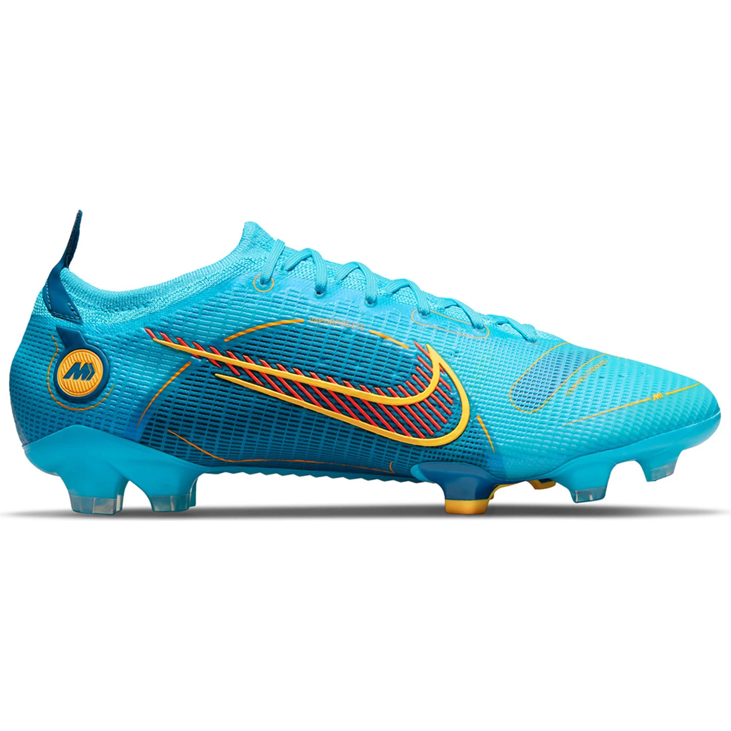 Nike Herren Vapor 14 Elite FG Fußballschuhe Blau Orange DJ2837 484 3 Nike Herren Vapor 14 Elite FG Fußballschuhe Blau Orange DJ2837 484
