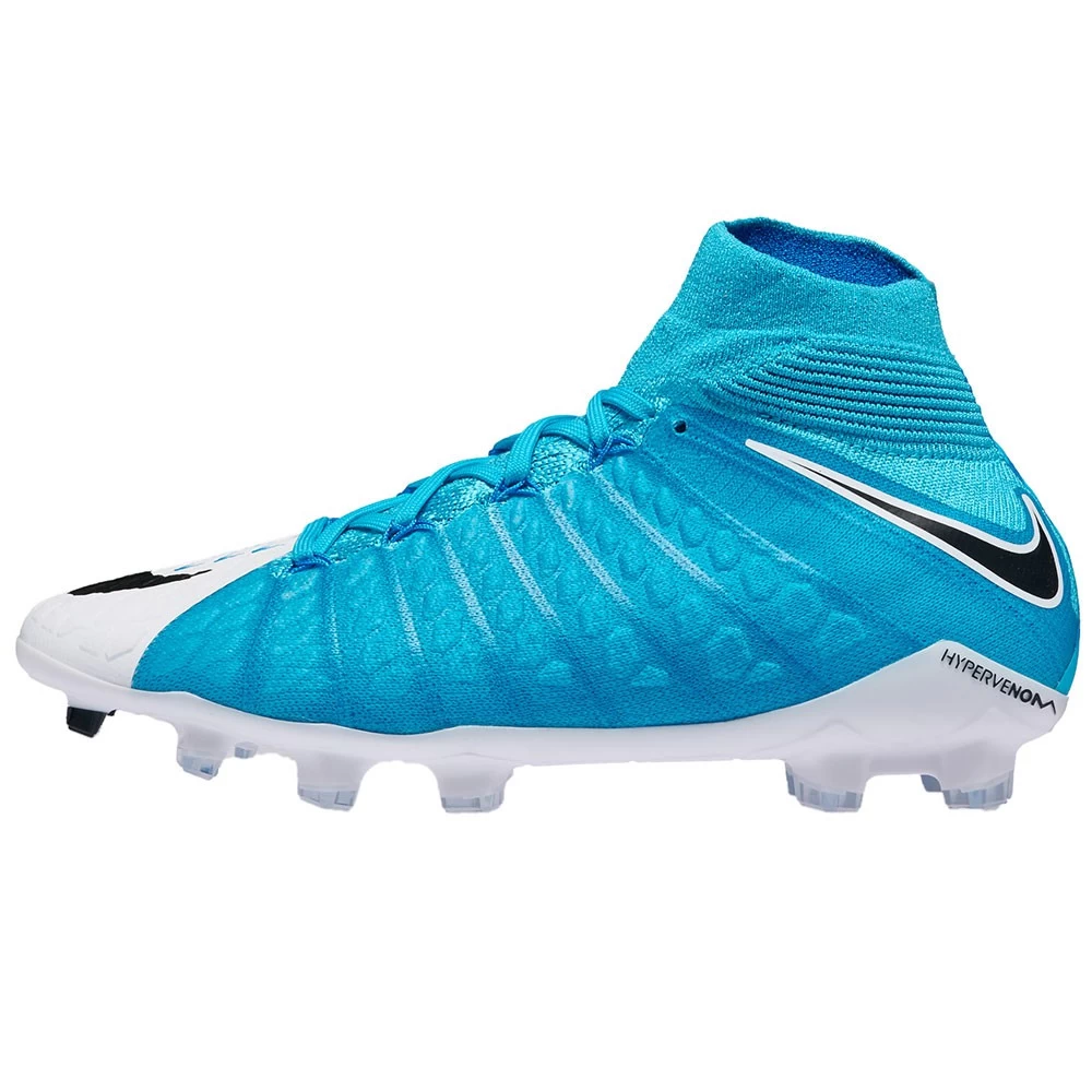 Nike JR Hypervenom Phantom III FG Fußballschuh Weiß Blau 3 Nike JR Hypervenom Phantom III FG Fußballschuh Weiß Blau