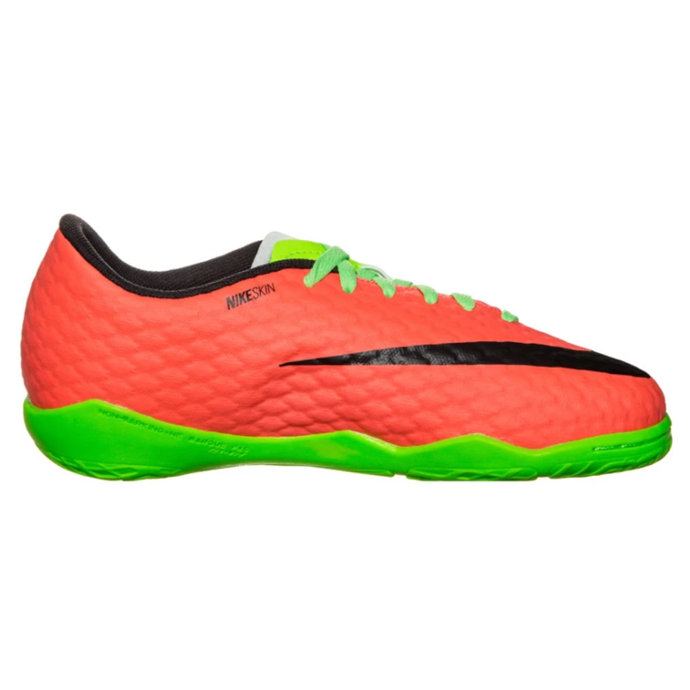 Nike JR HypervenomX Phelon III IC Fußballschuh Grün Orange 4 Nike JR HypervenomX Phelon III IC Fußballschuh Grün Orange – Bild 2