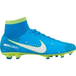 Nike JR Mercurial X Victory VI DF NJR FG Fussballschuh Blau Weiß Gelb